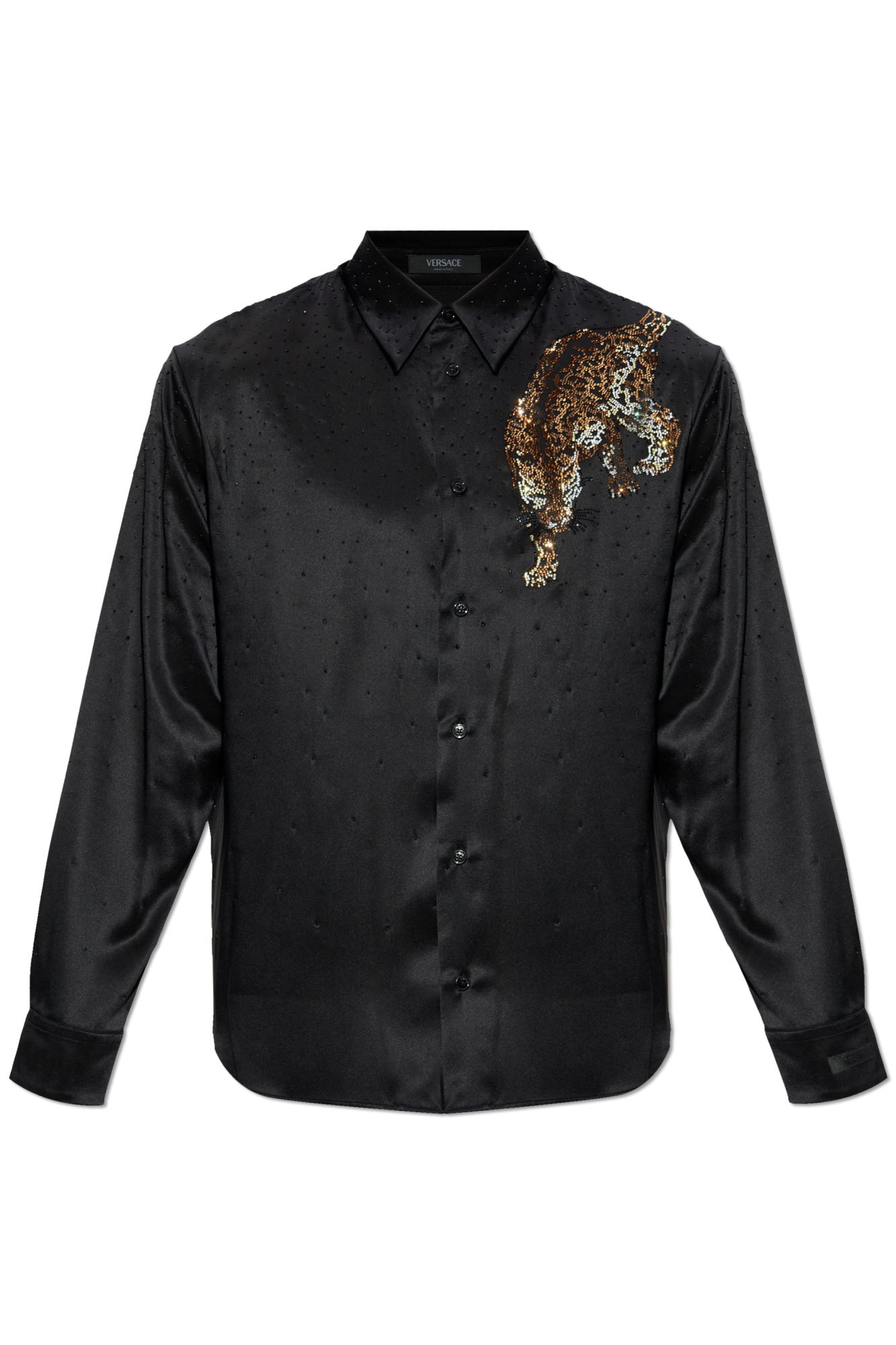 Versace Silk shirt with shimmering appliqués | Men's | Vitkac